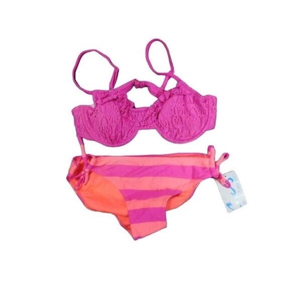 California Waves Size S Small 2 Piece Bikini Swimsuit NWT - Picture 1 of 2